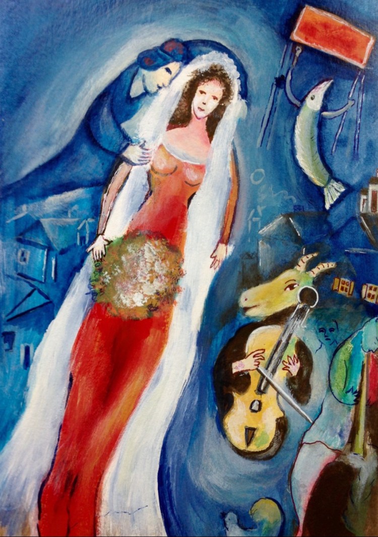 chagall la mariee